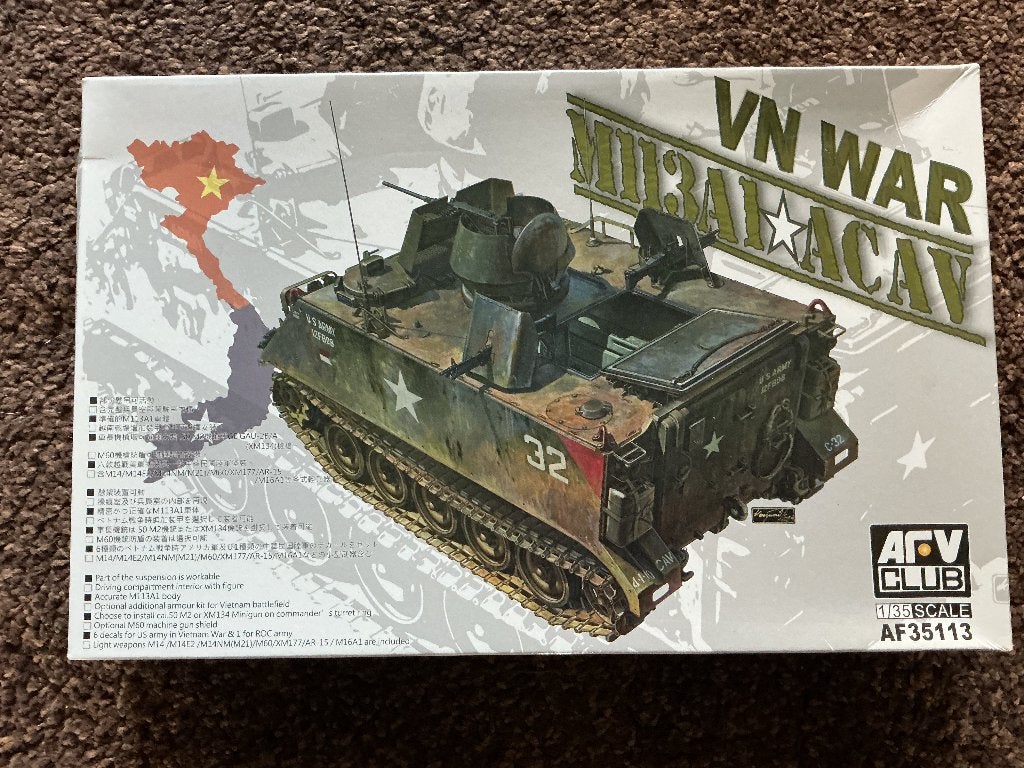 M113A1 ACAV van AFV club, Verzenden, Nieuw, 1:35 tot 1:50