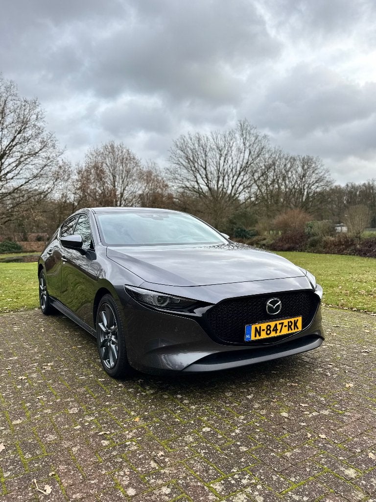 Mazda 3 Skyactiv-g 122pk 2021 Machine Grey, Auto's, Mazda, Particulier, ABS, Achteruitrijcamera, Adaptieve lichten, Adaptive Cruise Control