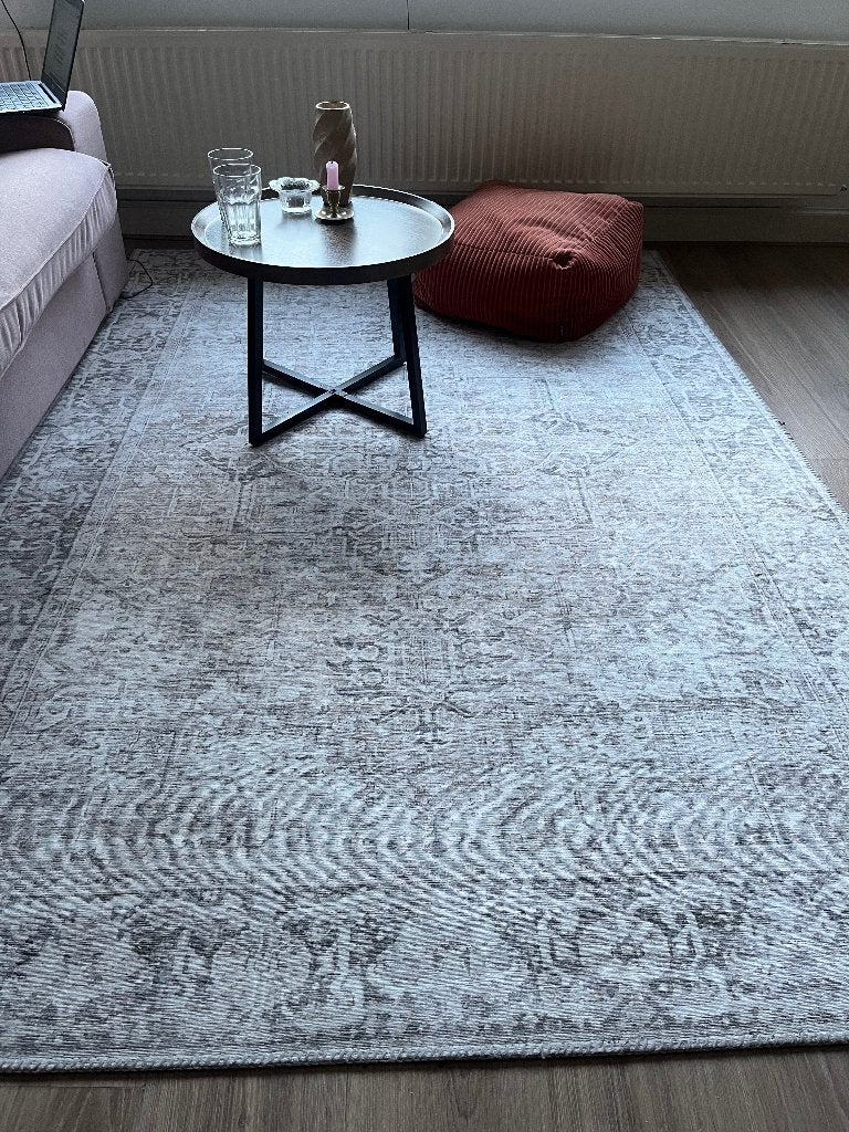 Mooi beige vloerkleed Karwei, Huis en Inrichting, Ophalen, Grijs, 150 tot 200 cm, 200 cm of meer