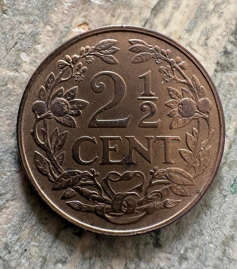 2,5 cent 1941, Postzegels en Munten, Munten | Nederland, Ophalen of Verzenden, Koningin Wilhelmina, Overige waardes, Losse munt