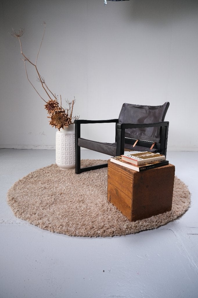 Safari chair/stoel (Karin Mobring, IKEA, leer), Ophalen, 75 tot 100 cm, Zo goed als nieuw, Leer