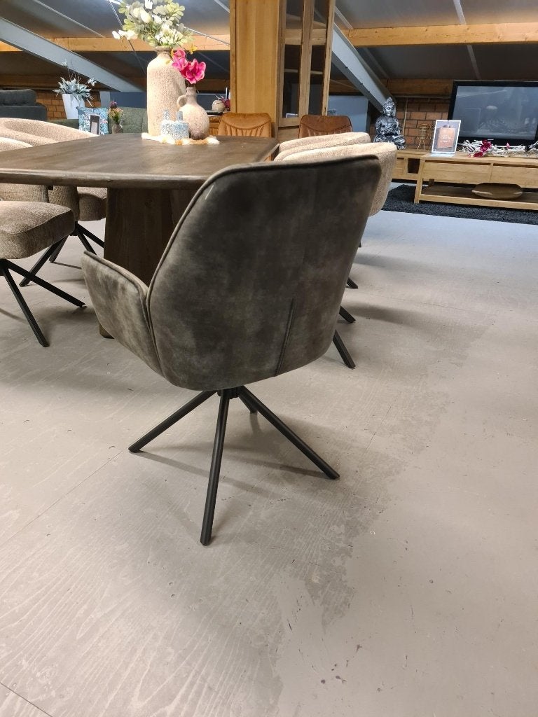 *OPRUIMING* 1 Eetkamerstoel Sting Groen €169,- NU €75,- (2), Huis en Inrichting, Stoelen, Overige kleuren, Ophalen of Verzenden
