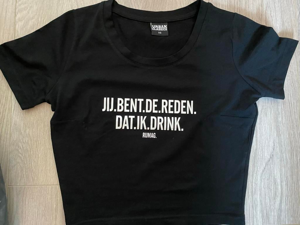 RUMAG Cropped top - Maat XS - Zo goed als nieuw, Kleding | Dames, Zwart, Ophalen of Verzenden, Zo goed als nieuw, Korte mouw