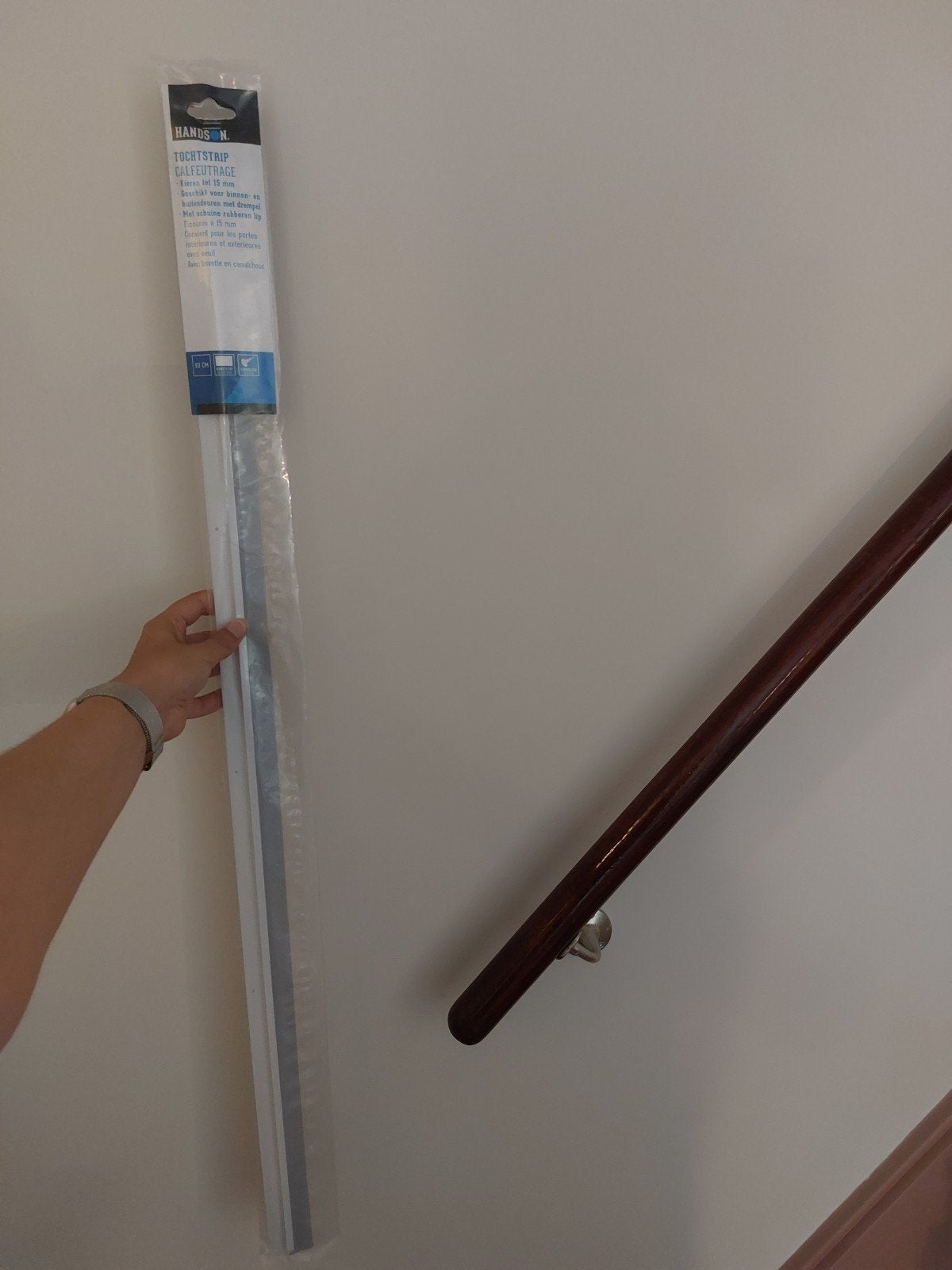 Tochtstrip 93 cm voor binnen- en buitendeuren, Ophalen, Kunststof, Minder dan 80 cm, Binnendeur