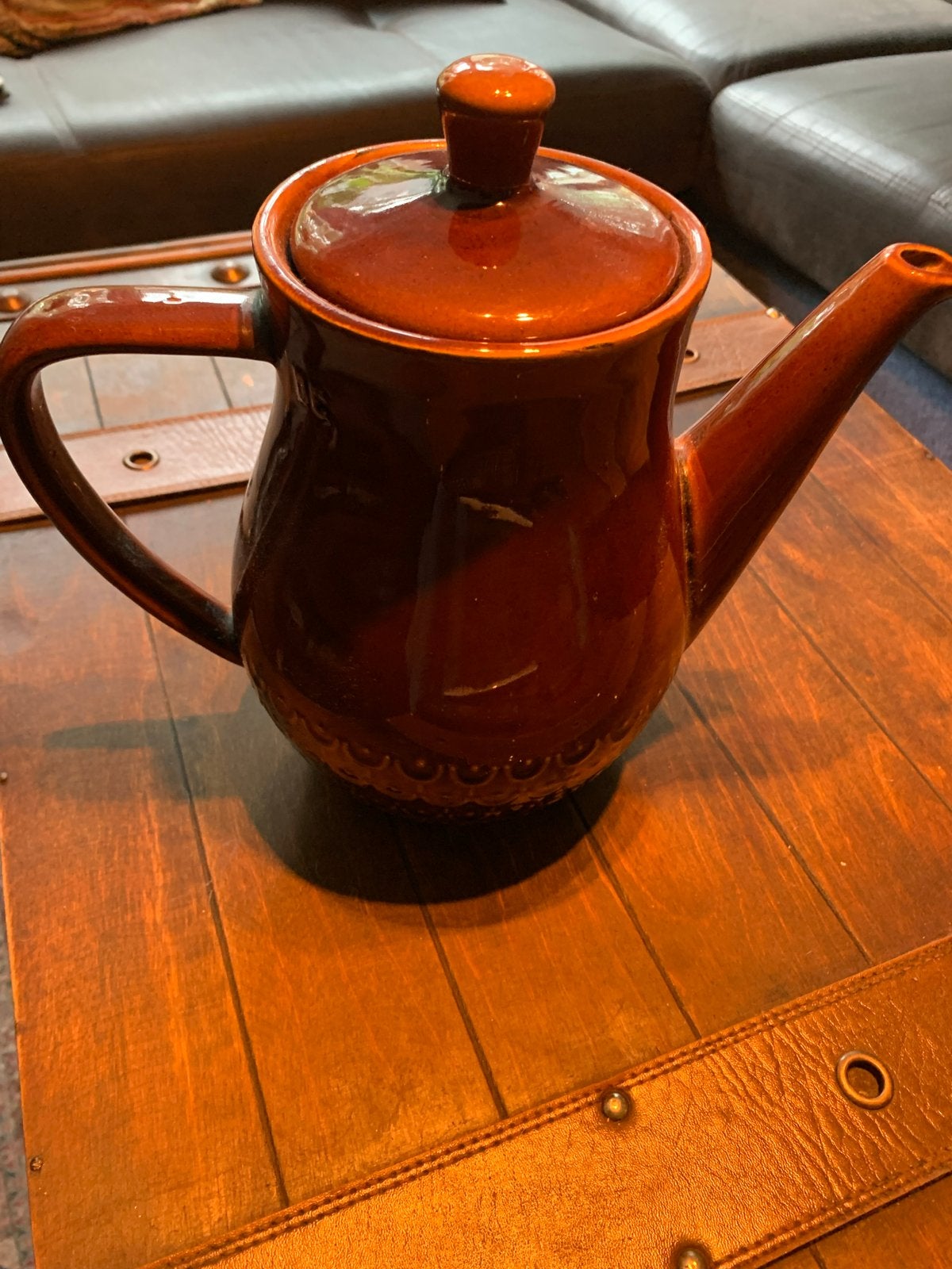 Vintage Douwe Egberts Koffiekan - Bruin Keramiek, Antiek en Kunst, Ophalen