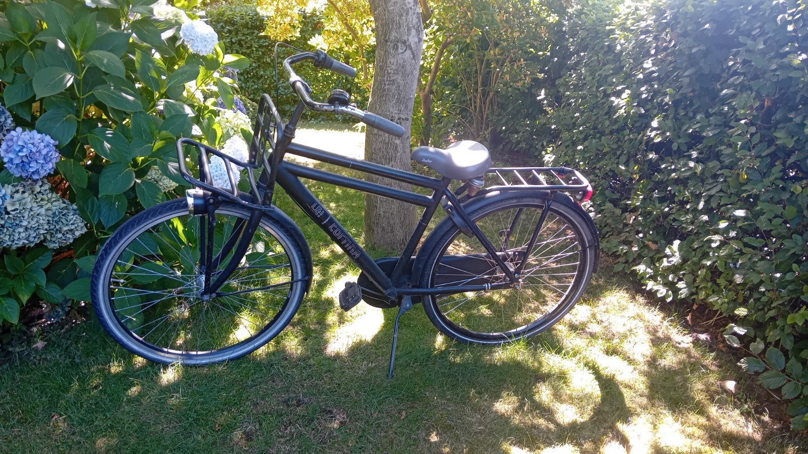 Cortina U4 Transportfiets - Mat Zwart, Gebruikt, Versnellingen, Trommelrem, Overige merken