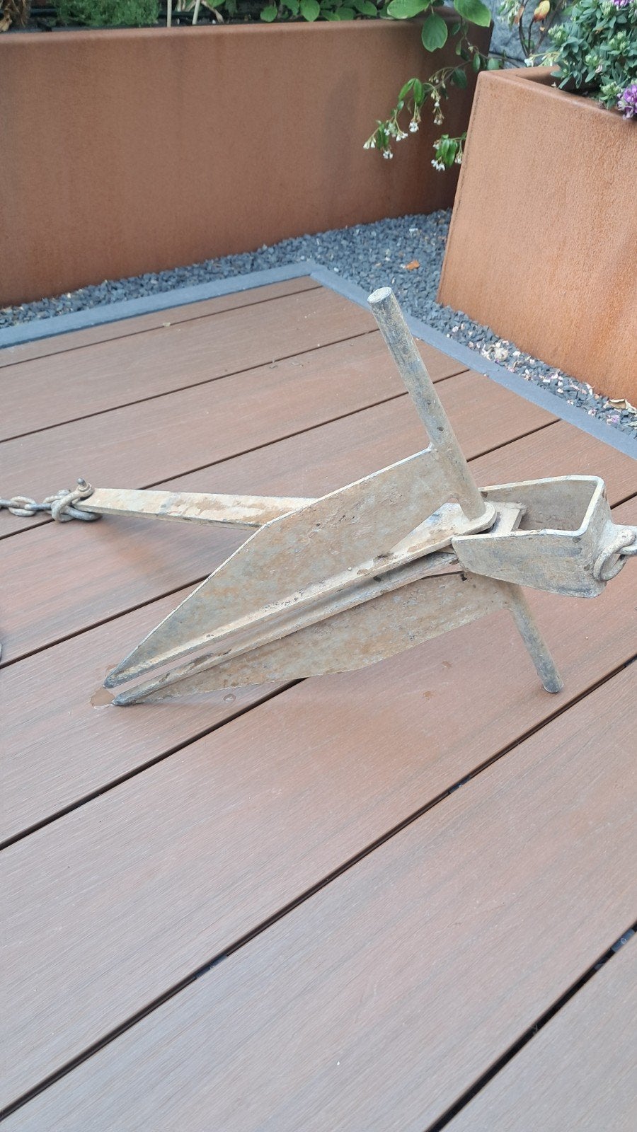 Anker met ketting voor boot, Watersport en Boten, Ophalen, Gebruikt, Overige typen