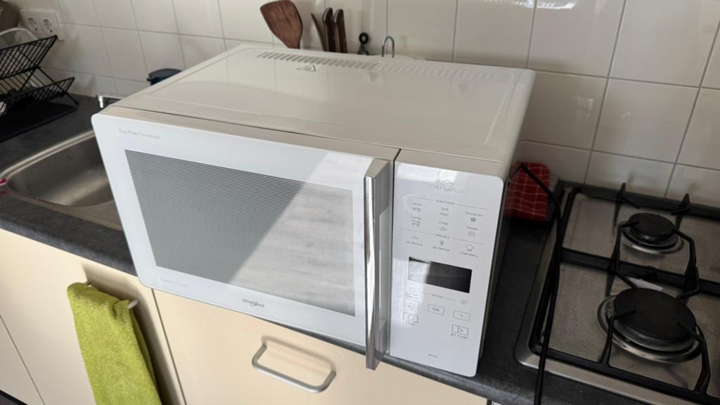 Whirlpool Combination Microwave MCP 349SL, Witgoed en Apparatuur, Magnetrons, Ophalen, Combimagnetron, Grill, Zo goed als nieuw