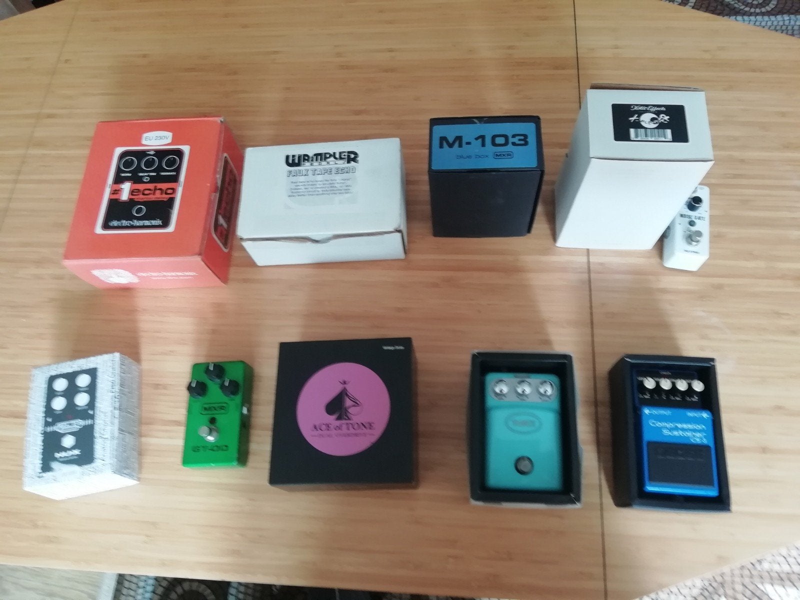 Effecten : Wampler, MXR, Xotic, EHX, T. Rex, Boss, Nux, Muziek en Instrumenten, Effecten, Ophalen of Verzenden, Zo goed als nieuw