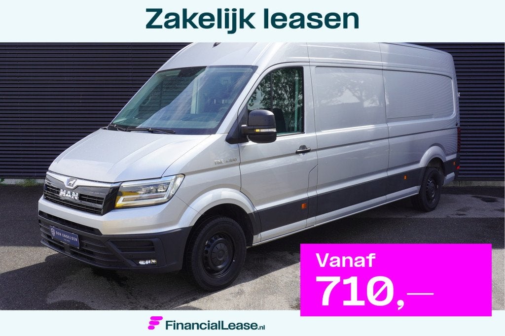 MAN TGE 3.160 160pk Automaat RWD L4H3/L3H2 Apple carplay Cam, Gebruikt, 4 cilinders, MAN, Bedrijf