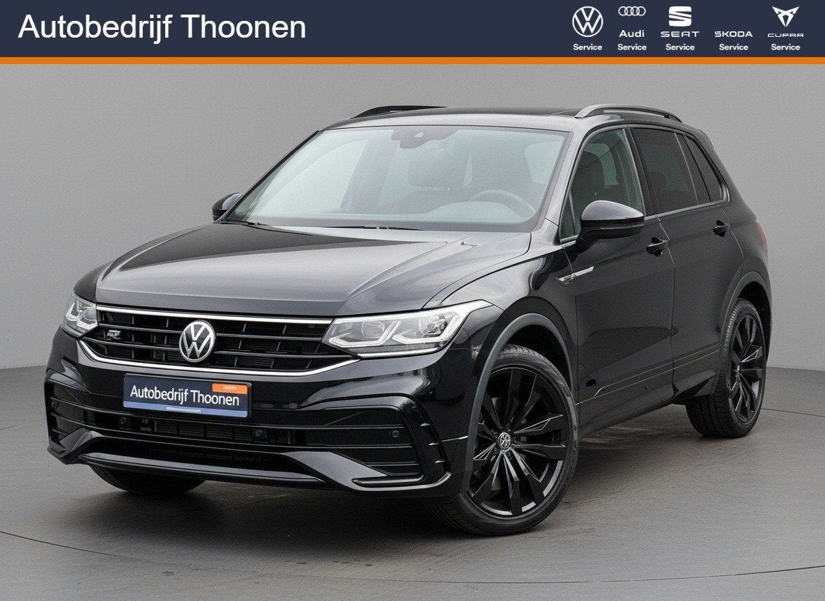 Volkswagen Tiguan 1.5 150pk DSG R-Line Business+ Black Style, Dealer onderhouden, Stof, 150 pk, Zwart