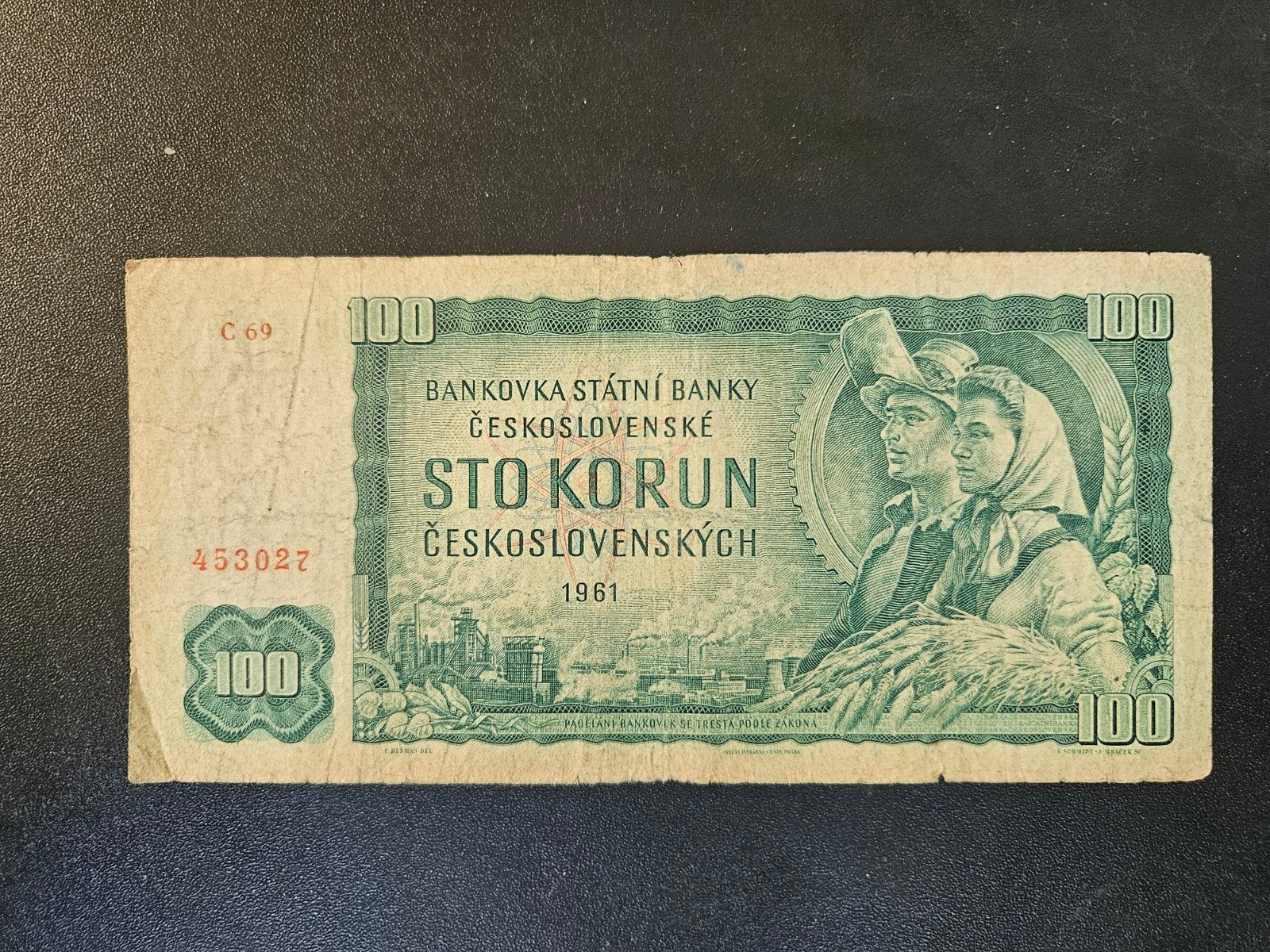 Tsjechoslowakije pick 91a 1961, Verzenden, Overige landen, Los biljet
