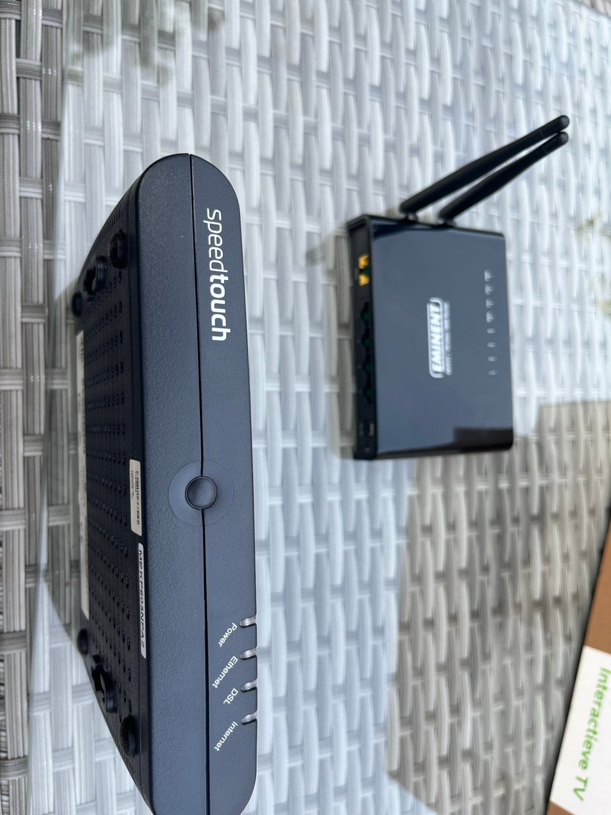 Speedtouch en Eminent Routers - Set van 2, Ophalen of Verzenden, Gebruikt, Router met modem