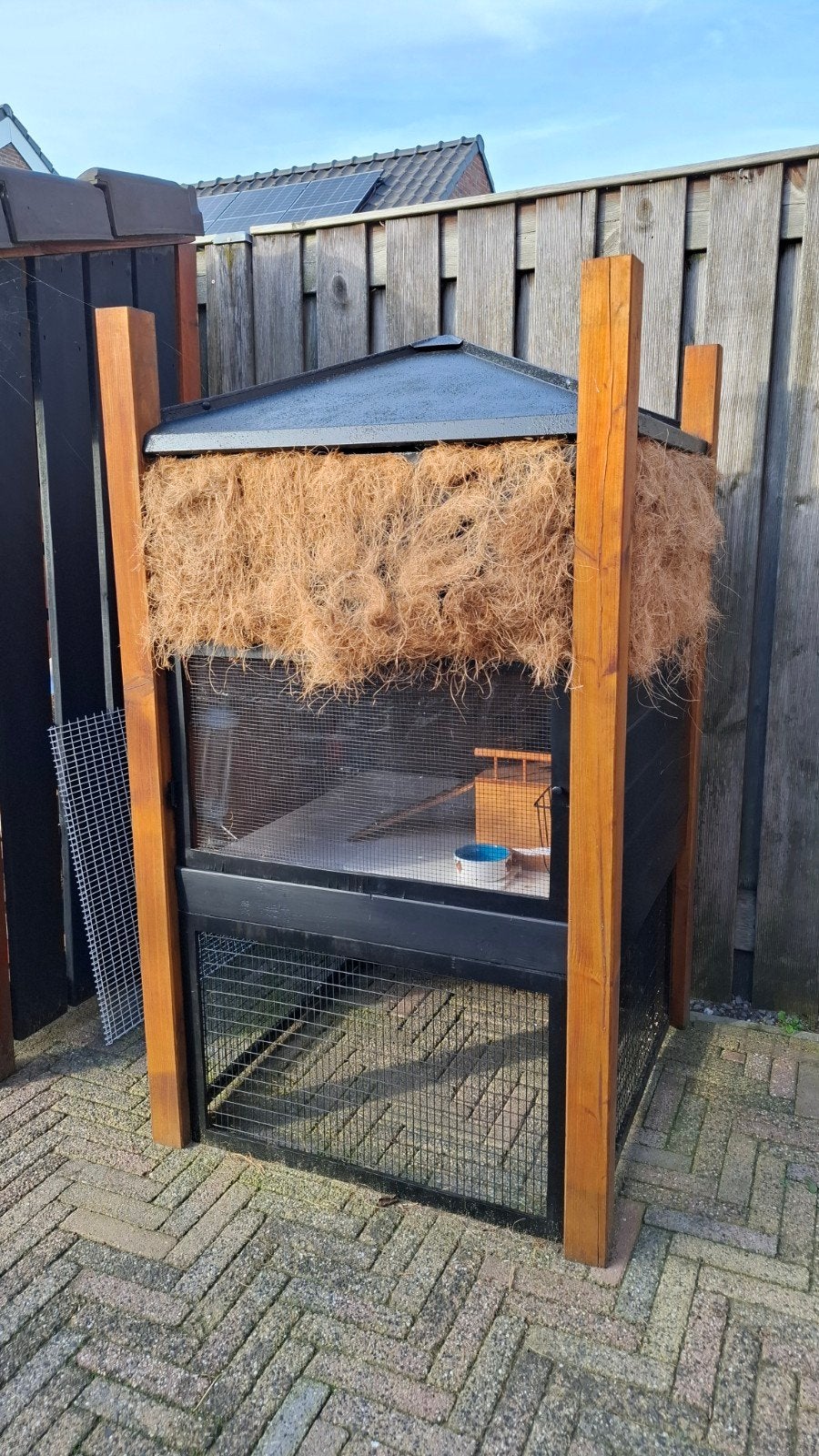 Eyecatcher konijnenhok / caviahok  / hooiberg, Ophalen, 110 cm of meer, Cavia, Zo goed als nieuw