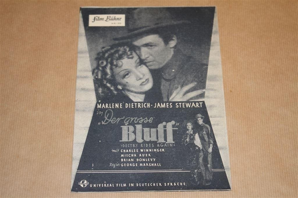 Film-Bühne -Destry rides again - Marlene Dietrich - 1939 !!, Boeken, Ophalen of Verzenden, Zo goed als nieuw