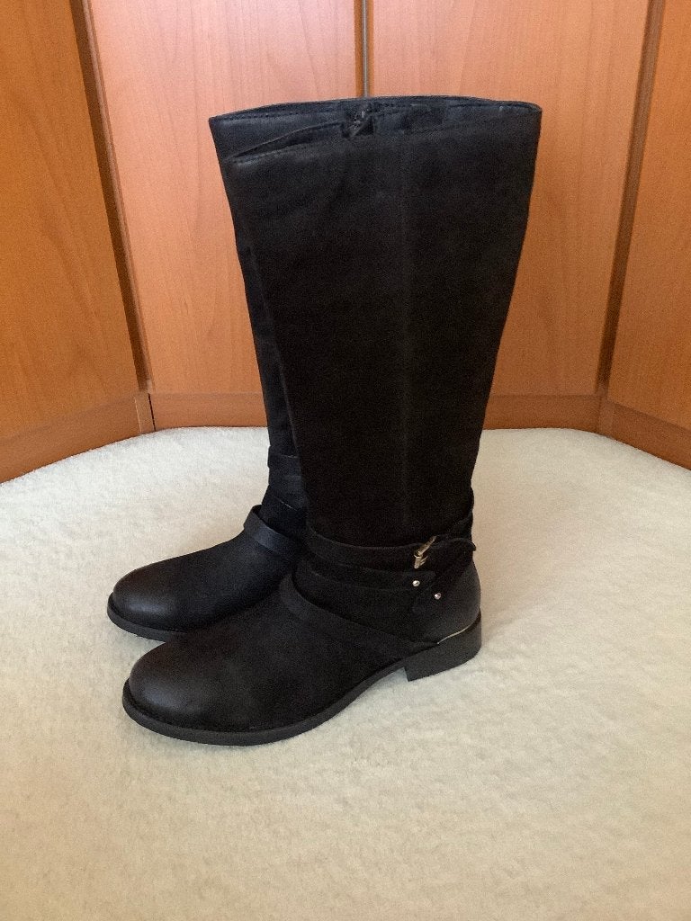 Zwarte leer laarzen van SPM, maat 40., Kleding | Dames, Schoenen, Hoge laarzen, SPM, Zwart, Nieuw