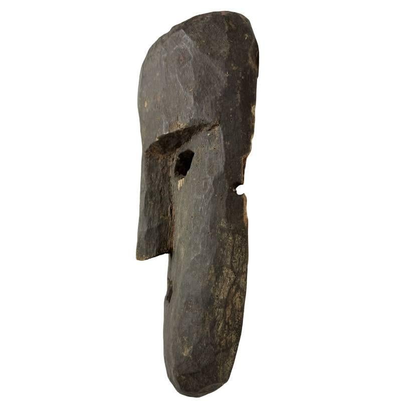 Antiek Nepalees houten masker met serene uitstraling LOT 482, Ophalen of Verzenden, Gebruikt