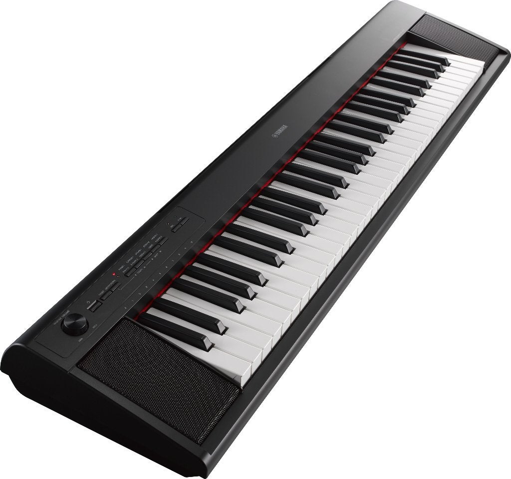 Yamaha NP-12B digitale piano + standaard & sustainpedaal, Muziek en Instrumenten, Ophalen, Zwart, Digitaal, Zo goed als nieuw