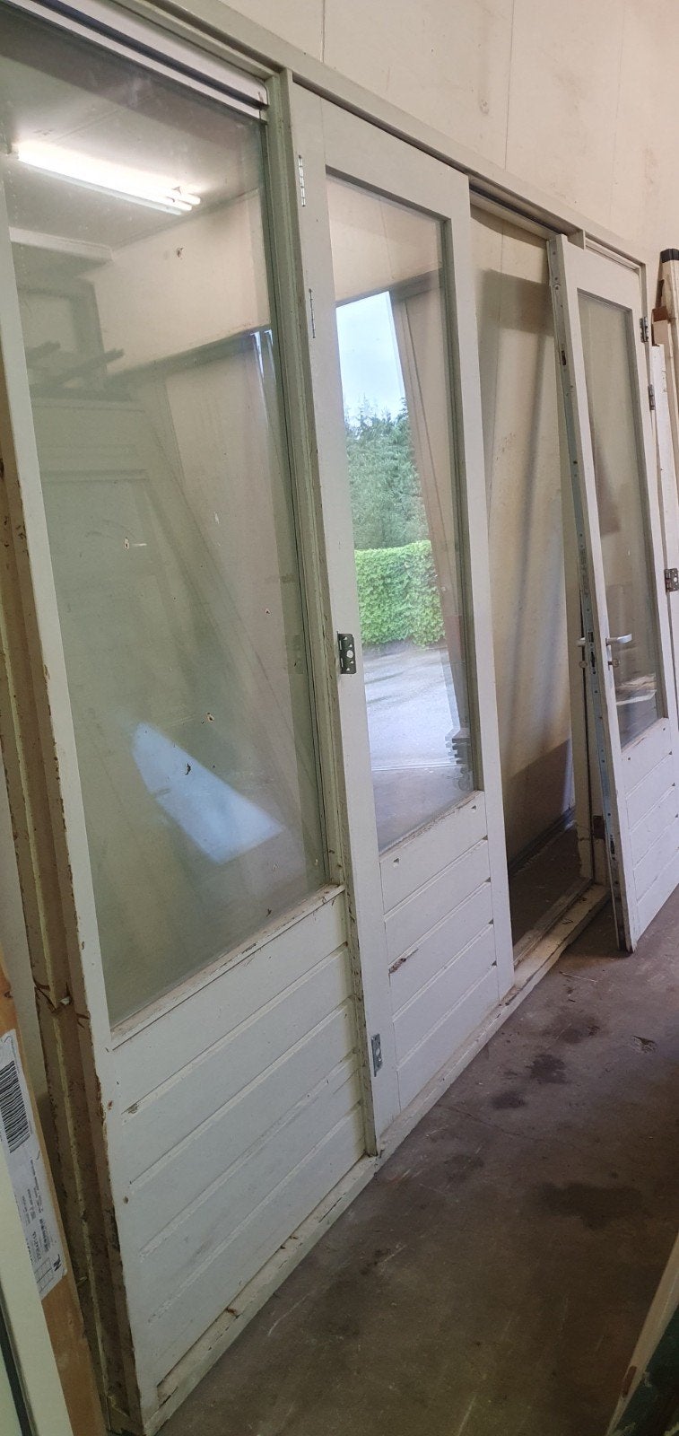 Tuindeuren openslaande deuren Met kozijn, Gebruikt, Deurkozijn, 225 cm of meer, Ophalen of Verzenden