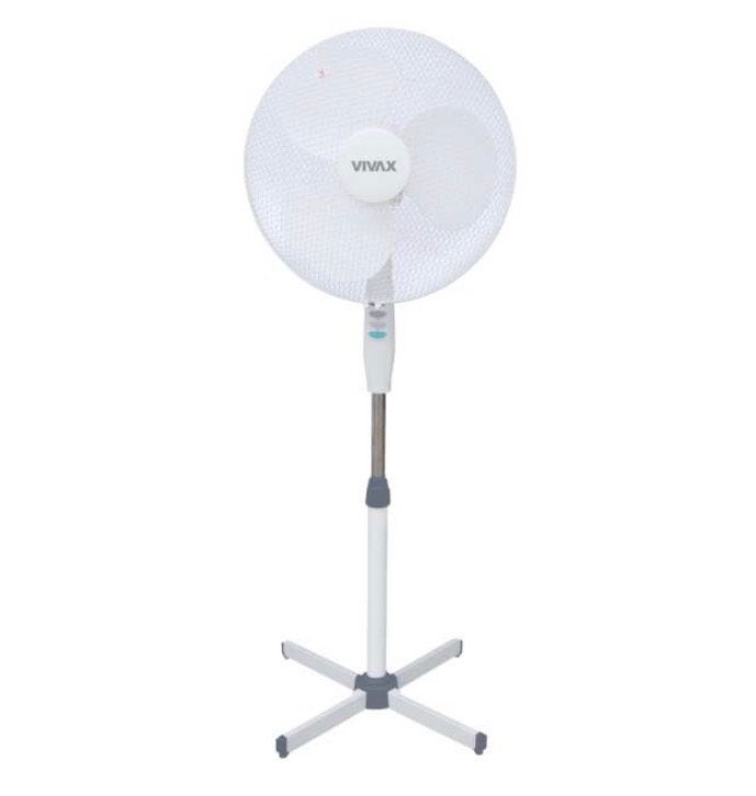 Vivax Statiefventilator - Wit, Verstelbaar, Witgoed en Apparatuur, Ophalen of Verzenden, Gebruikt, Statiefventilator