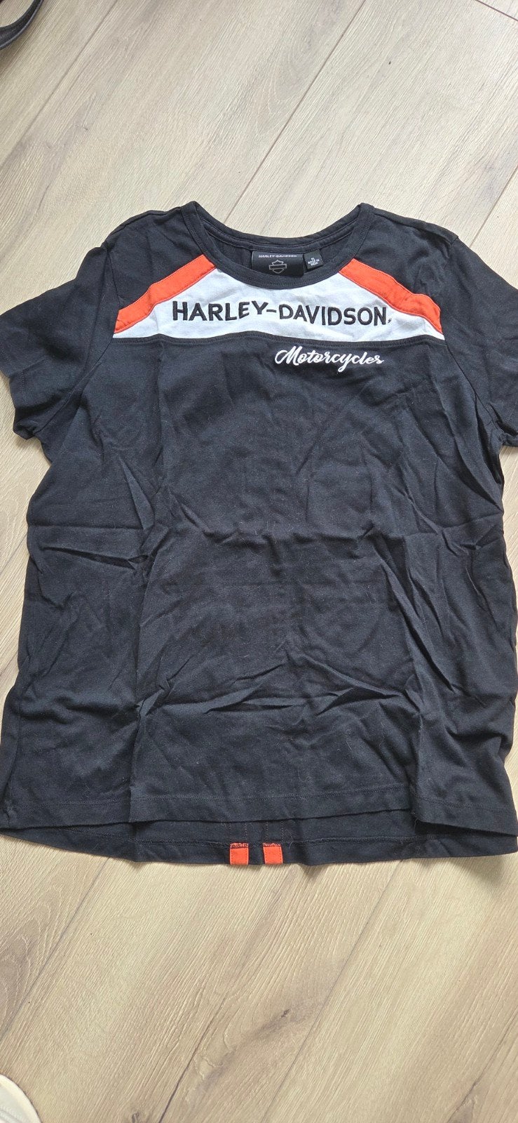Harley Davidson dames T-shirt, maat xl goede staat, Harley Davidson, Zwart, Maat 42/44 (L), Ophalen of Verzenden