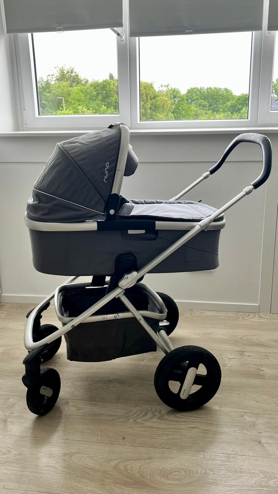 Zeer complete Nuna kinderwagen, Gebruikt, Combiwagen, Verstelbare duwstang, Ophalen