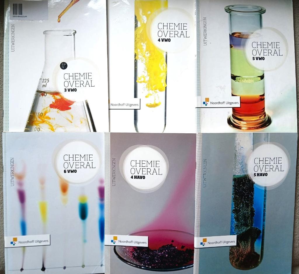Chemie Overal (vorige edities) uitwerkingenboekjes HAVO/VWO, Boeken, Schoolboeken, Gelezen, Scheikunde, Verzenden, Noordhoff Uitgevers