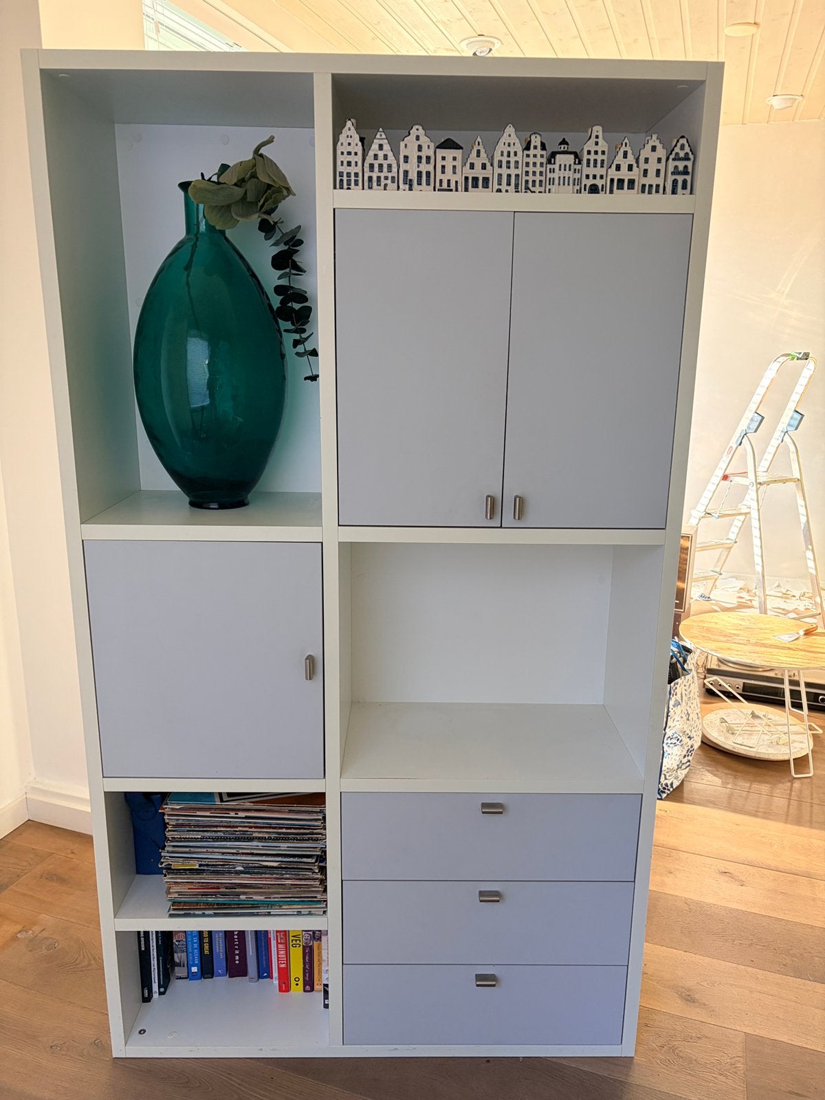 Lundia kast massief hout 190x113 – veel opbergruimte, Ophalen, Zo goed als nieuw, 25 tot 50 cm, Minder dan 150 cm
