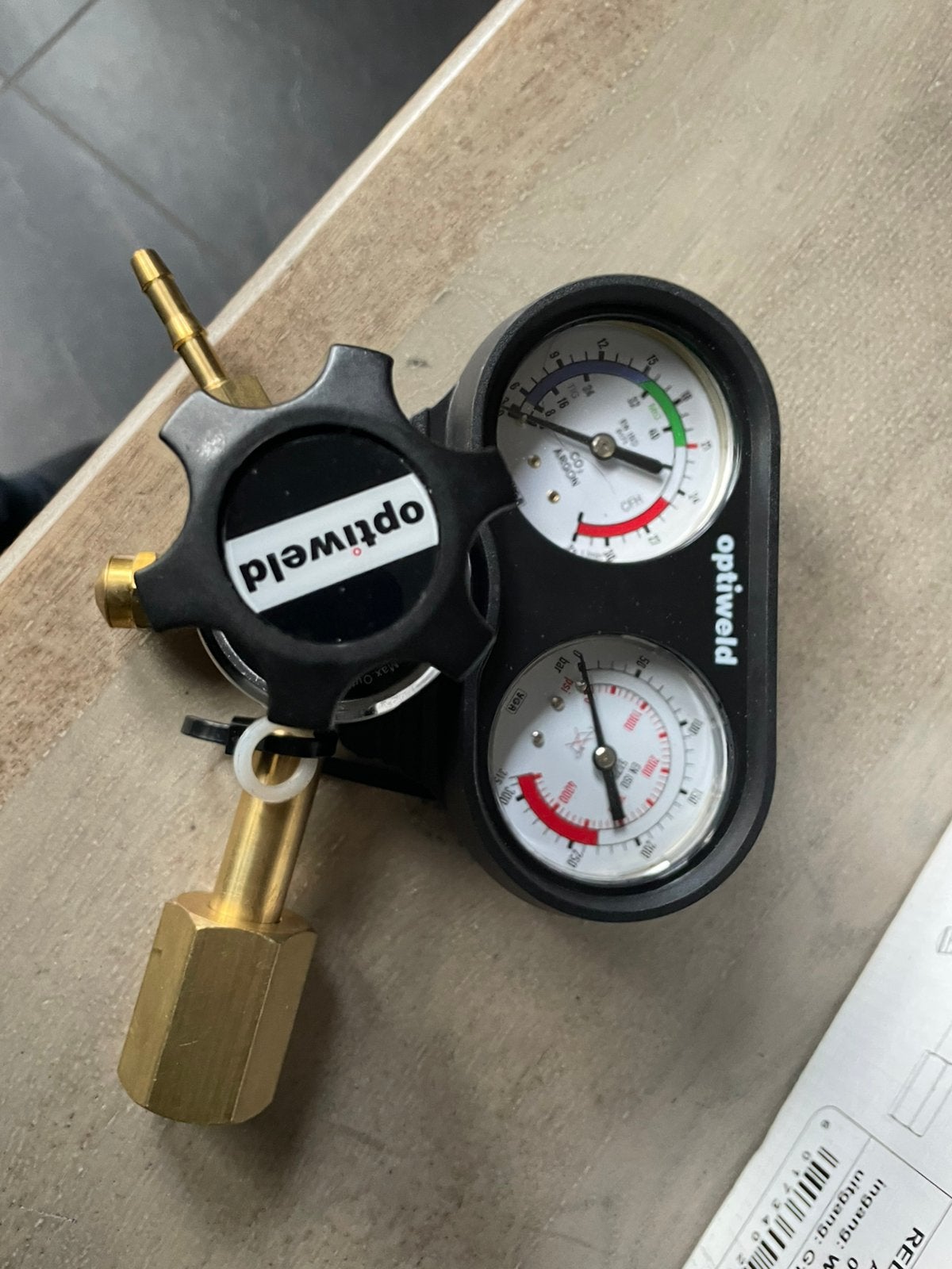 optiweld reduceerventiel, Doe-het-zelf en Verbouw, Ophalen of Verzenden, Nieuw, 150 tot 250 ampère, Co2