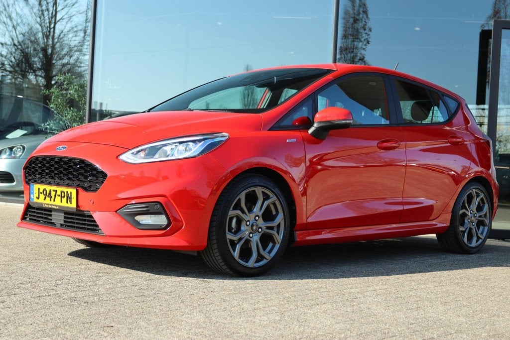 Ford Fiesta 1.0 EB AUTOMAAT ST-LINE + TREKHAAK | FULL LED |, Gebruikt, 49 €/maand, Bedrijf, 998 cc