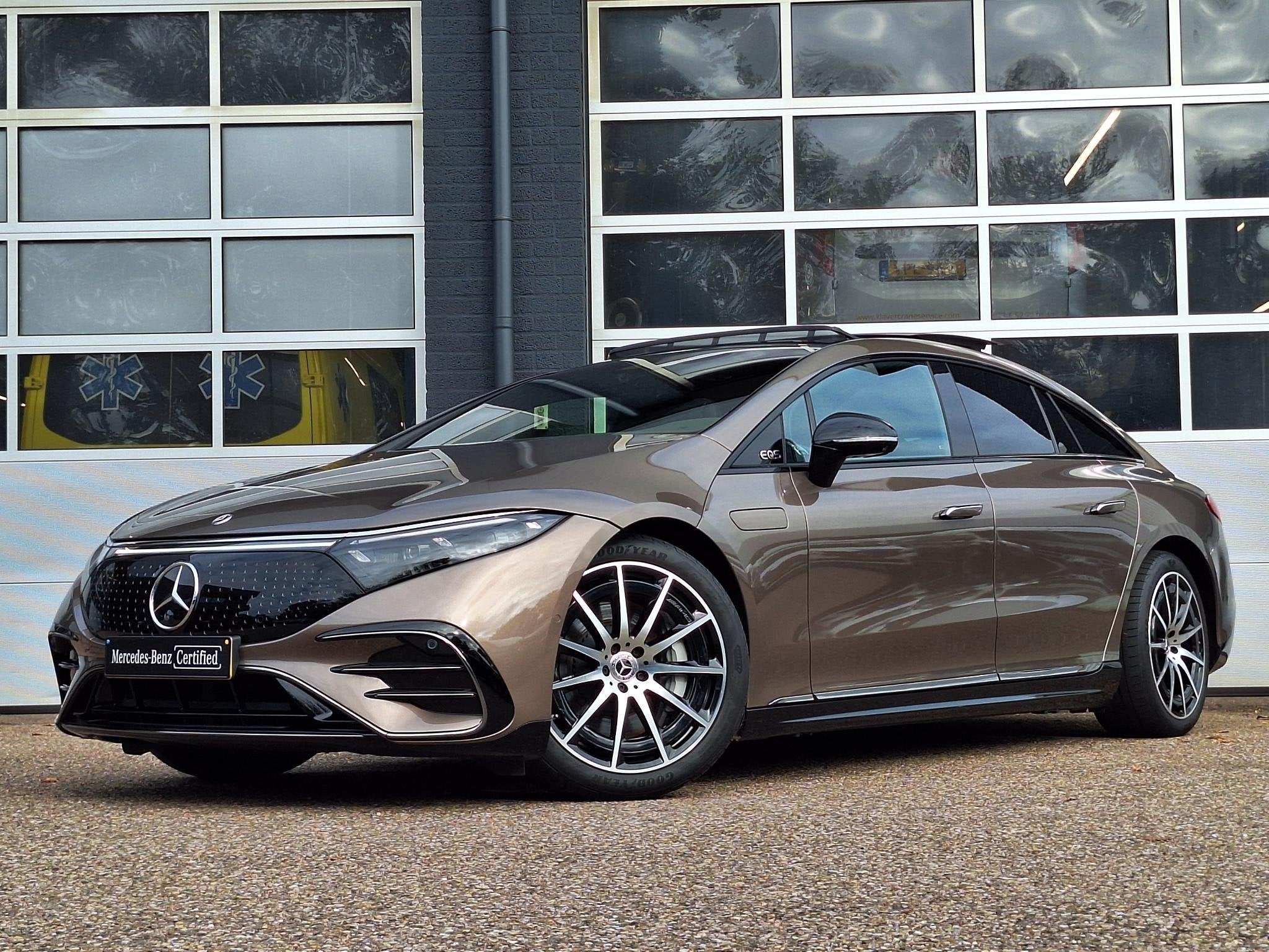 Mercedes-Benz EQS 450+ AMG Line | Panoramadak | Premium+ | M, Automaat, Gebruikt, 124 €/maand, Bruin