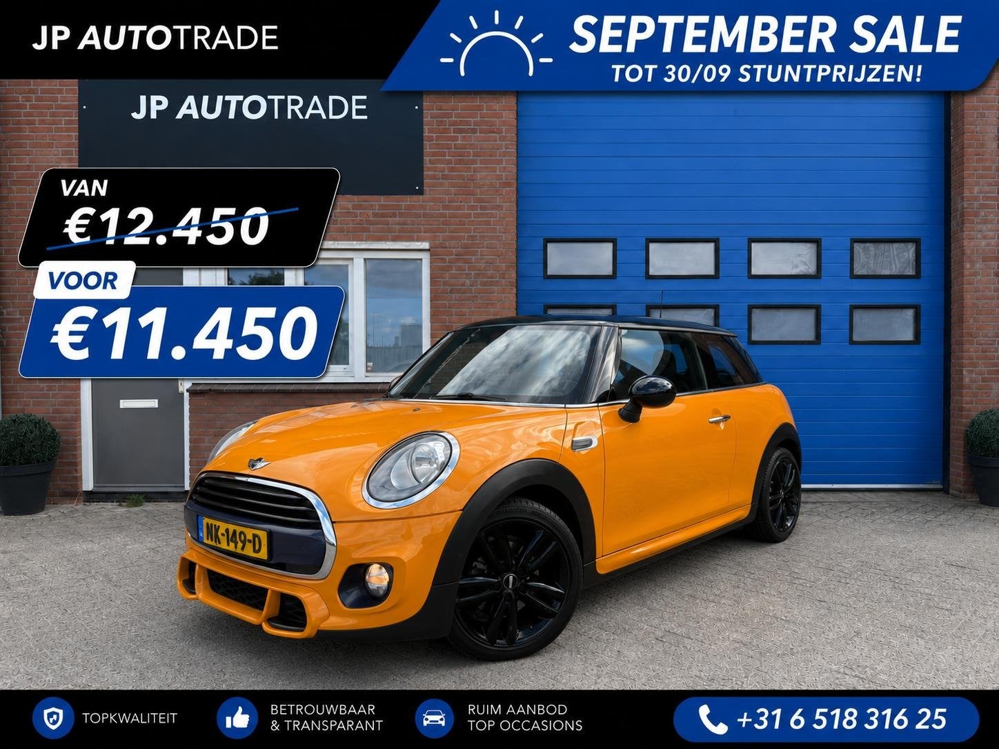 MINI 1.5 Cooper | John Cooper Works | 18" | NL | Dealer Ond., Auto's, Mini, Voorwielaandrijving, Start-stop-systeem, Gebruikt