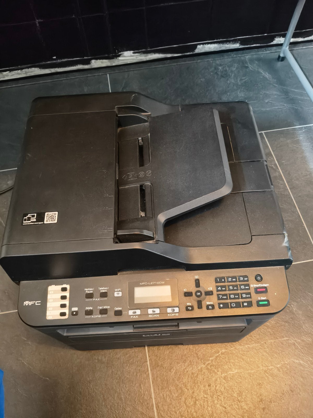 Brother MFC-L2710DW Zwart-wit Laserprinter (geen kleur), Computers en Software, Printers, Gebruikt, All-in-one, Laserprinter, Faxen