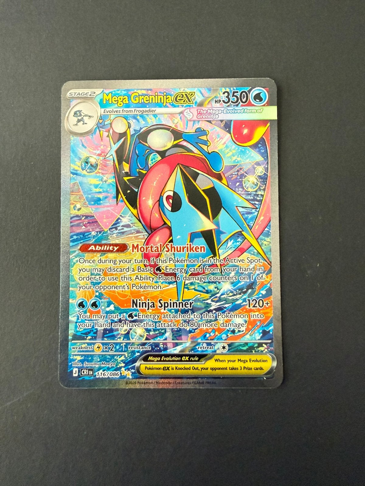 CRI 116/086 Mega Greninja EX, Ophalen, Nieuw, Losse kaart