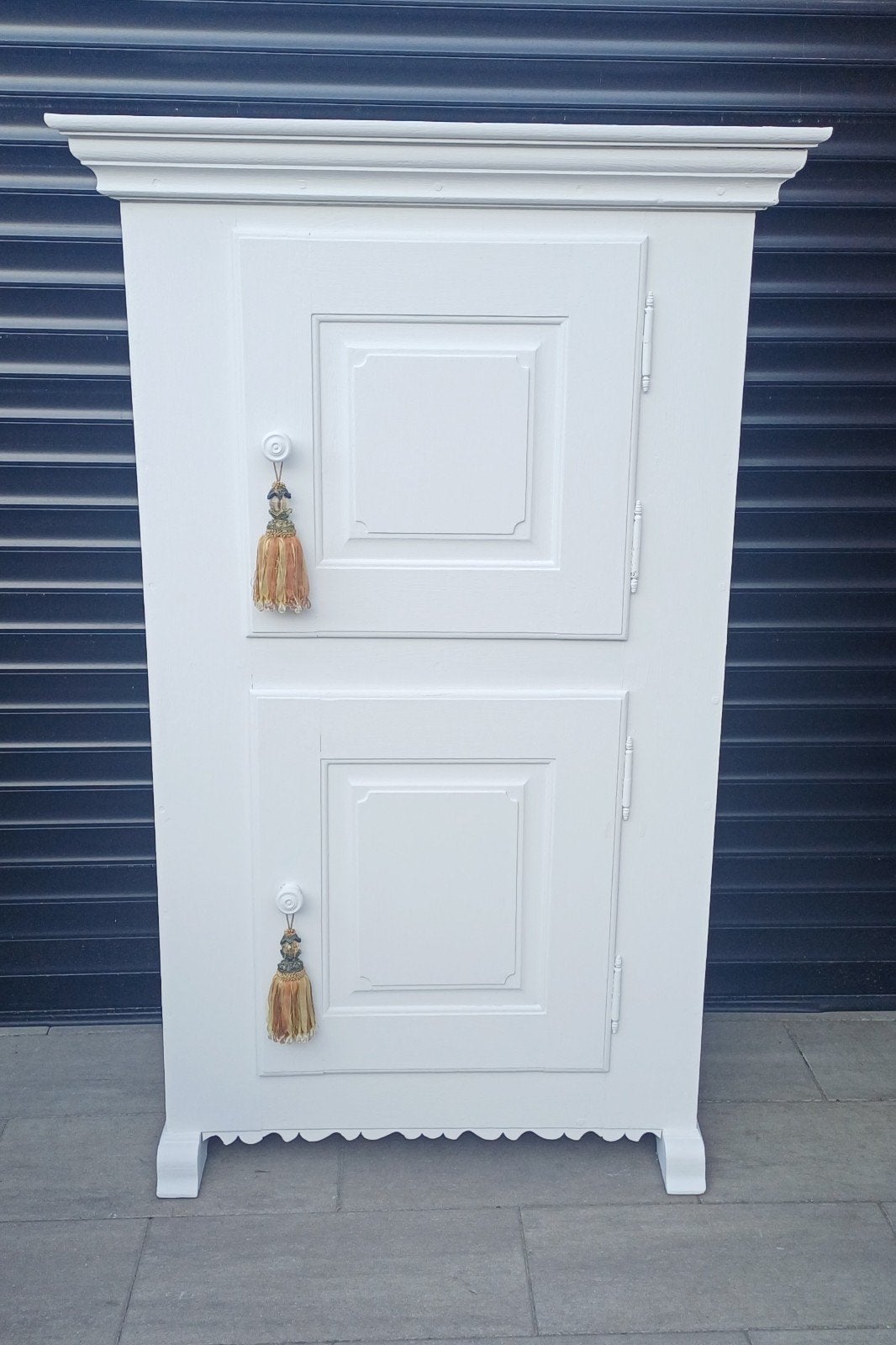 Prachtige witte massiefhouten kast/meidenkast/kledingkast, Ophalen of Verzenden