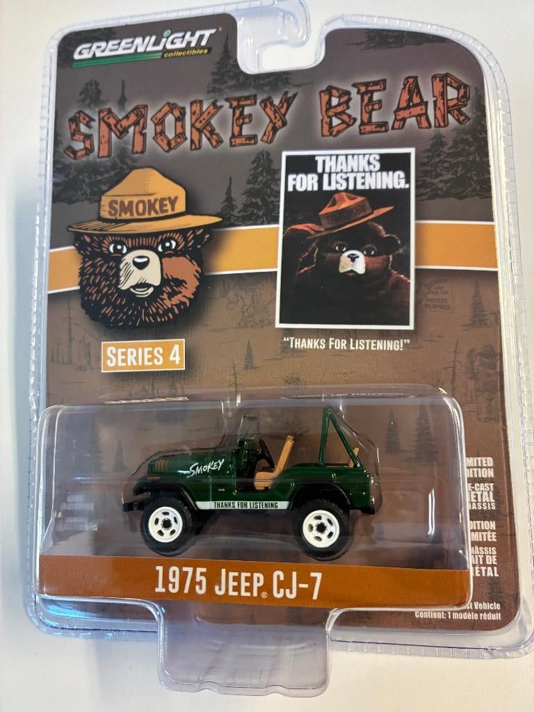 89605: Jeep CJ-7 - 1975 - Greenlight 1:64, Hobby en Vrije tijd, Modelauto's | Overige schalen, Nieuw, Auto, Ophalen of Verzenden