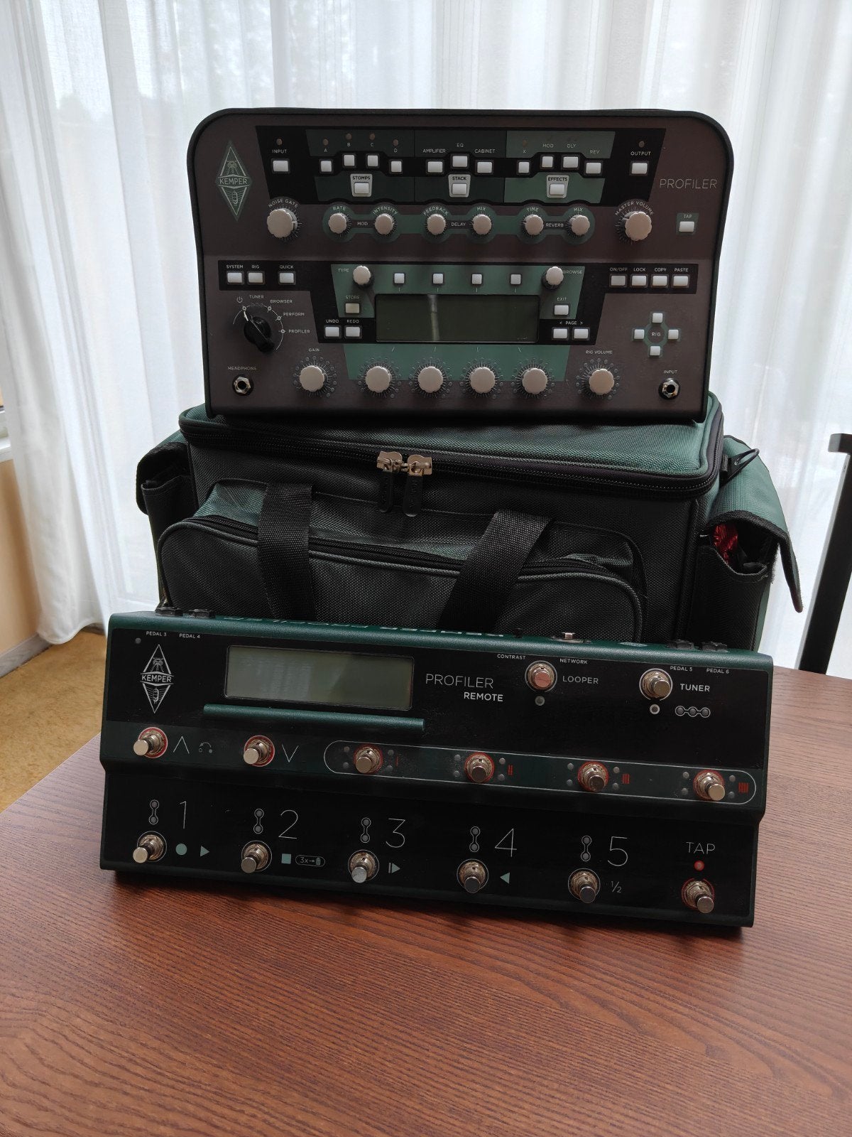 Kemper Profiler PowerHead + Remote + tas + kabels, Ophalen, Zo goed als nieuw