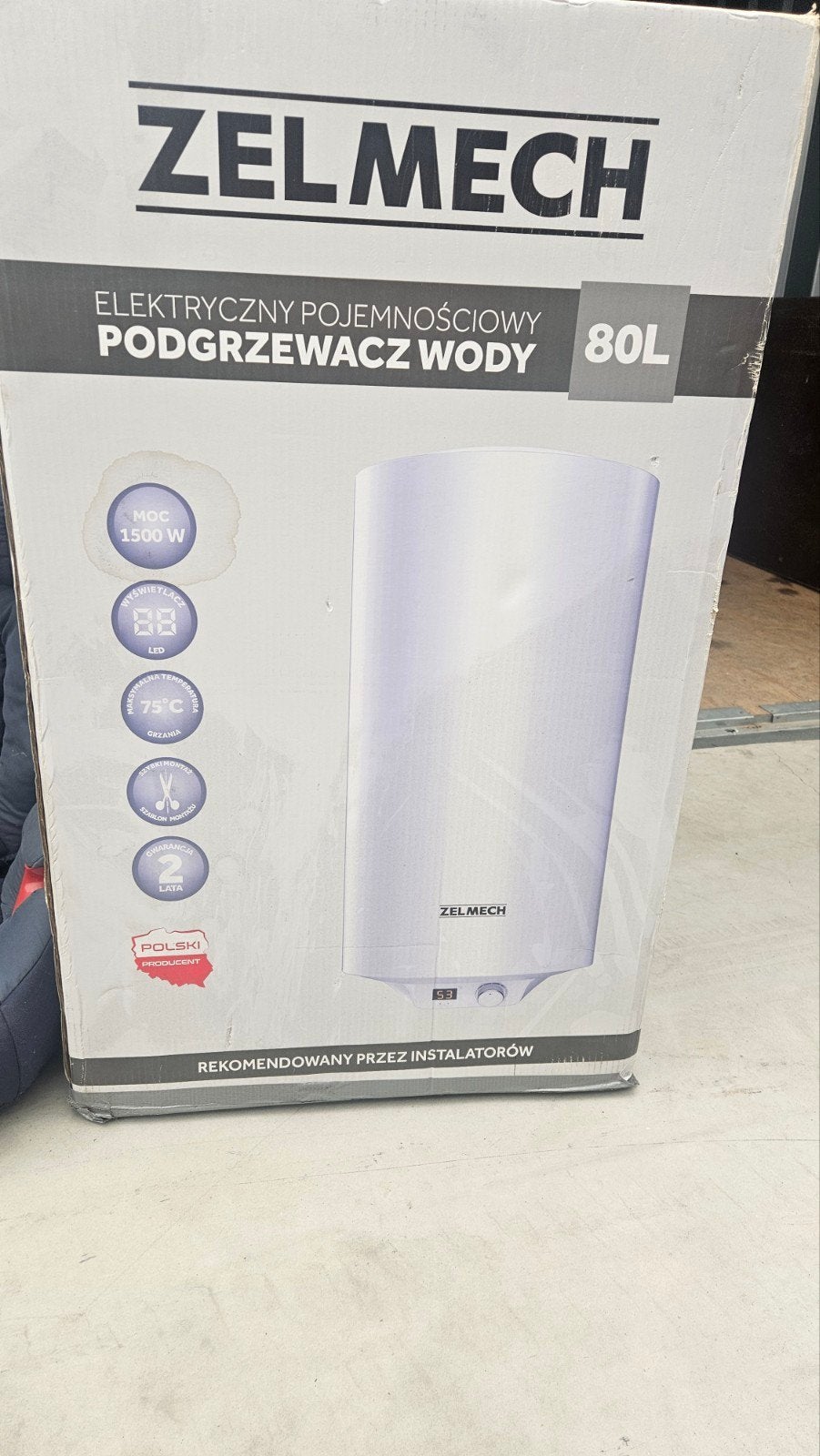Nieuwe Zelmech elektrische boiler 80L - Ongeopend, 20 tot 100 liter, Ophalen, Nieuw, Boiler