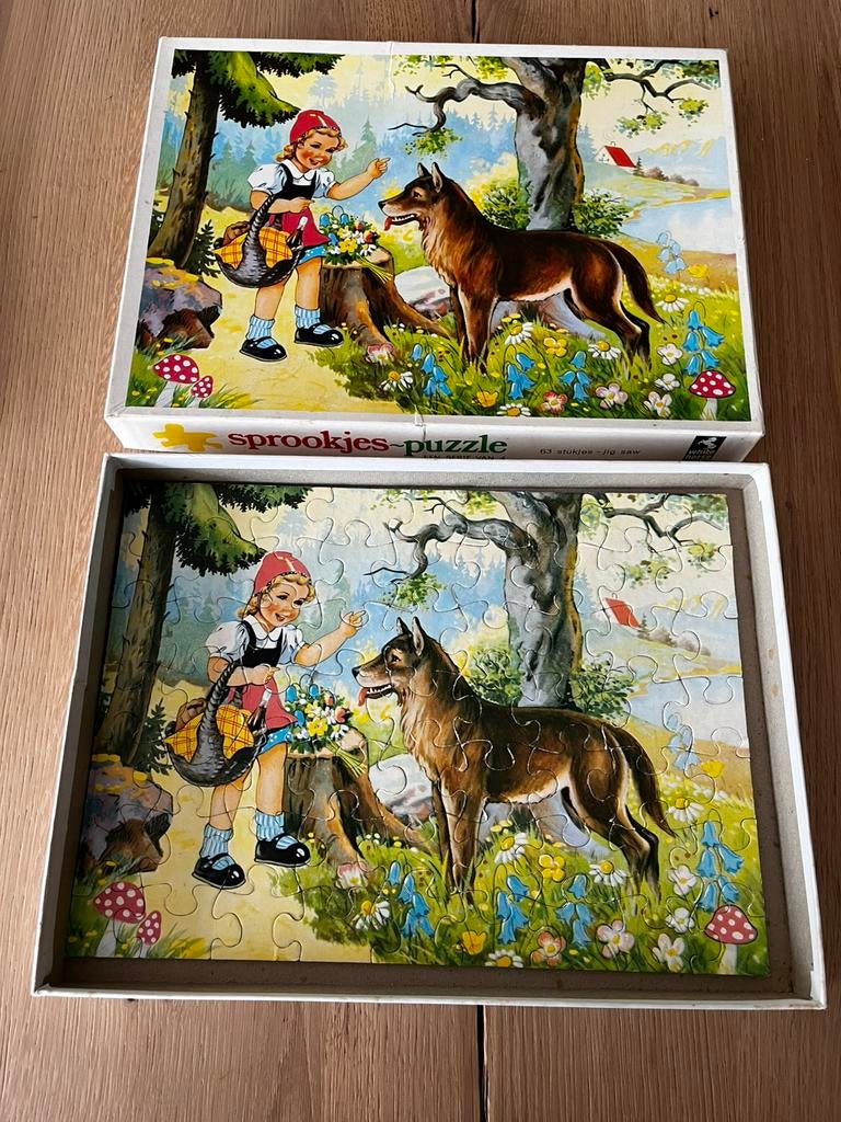 Sprookjespuzzel 63 stukjes, Ophalen of Verzenden, Meer dan 50 stukjes, Gebruikt, 6 jaar of ouder