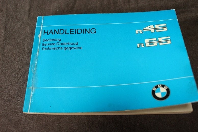 BMW R45 R65 1978 motorfiets handleiding instructie boekje, Motoren, Handleidingen en Instructieboekjes, BMW, Ophalen of Verzenden