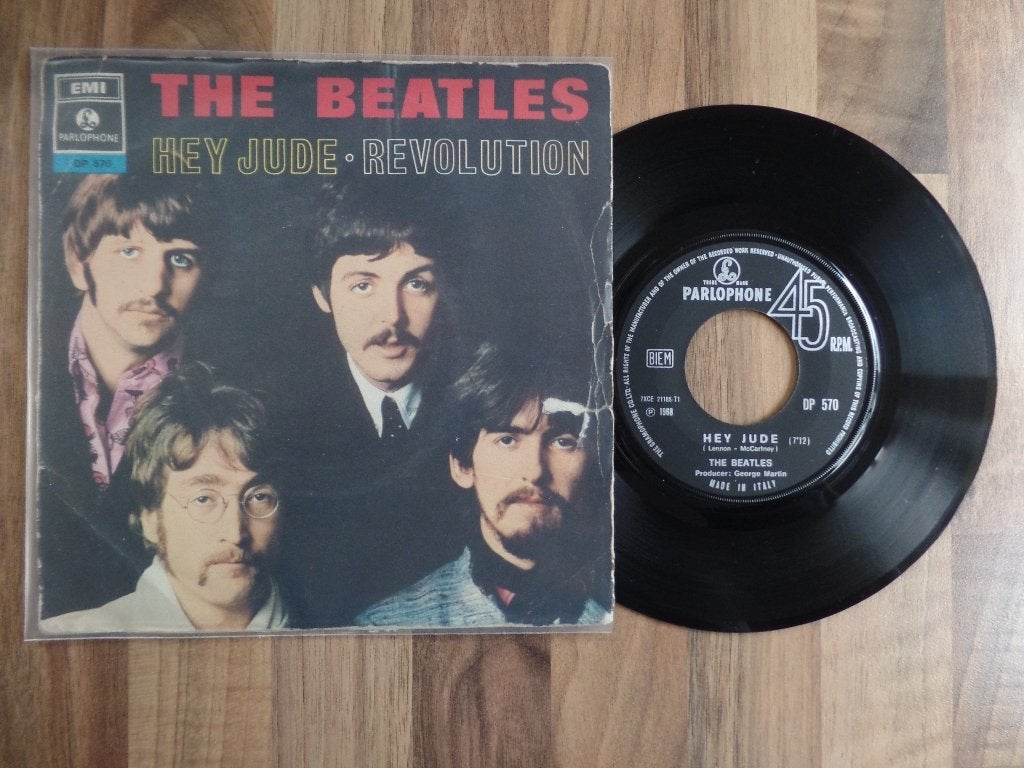 single  The Beatles - Hey Jude / Revolution*, Ophalen of Verzenden, Gebruikt, 7 inch, Rock en Metal