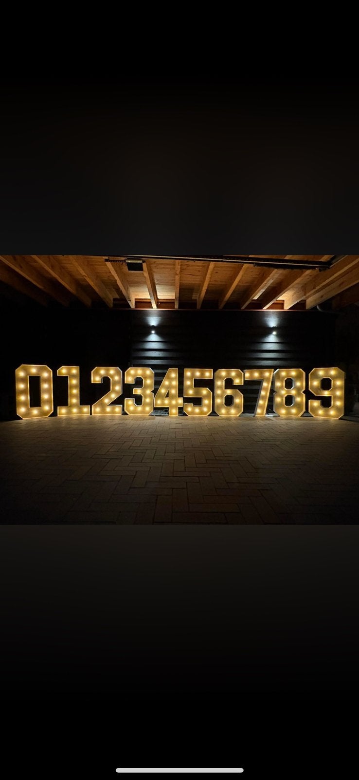 XL Lichtcijfers Verhuur, Hobby en Vrije tijd, Ophalen, Nieuw, Geboorte of Huwelijk