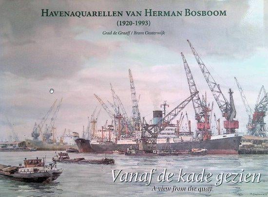 Havenaquarellen van Herman Bosboom (1920-1993), Ophalen of Verzenden, Zo goed als nieuw, Schilder- en Tekenkunst