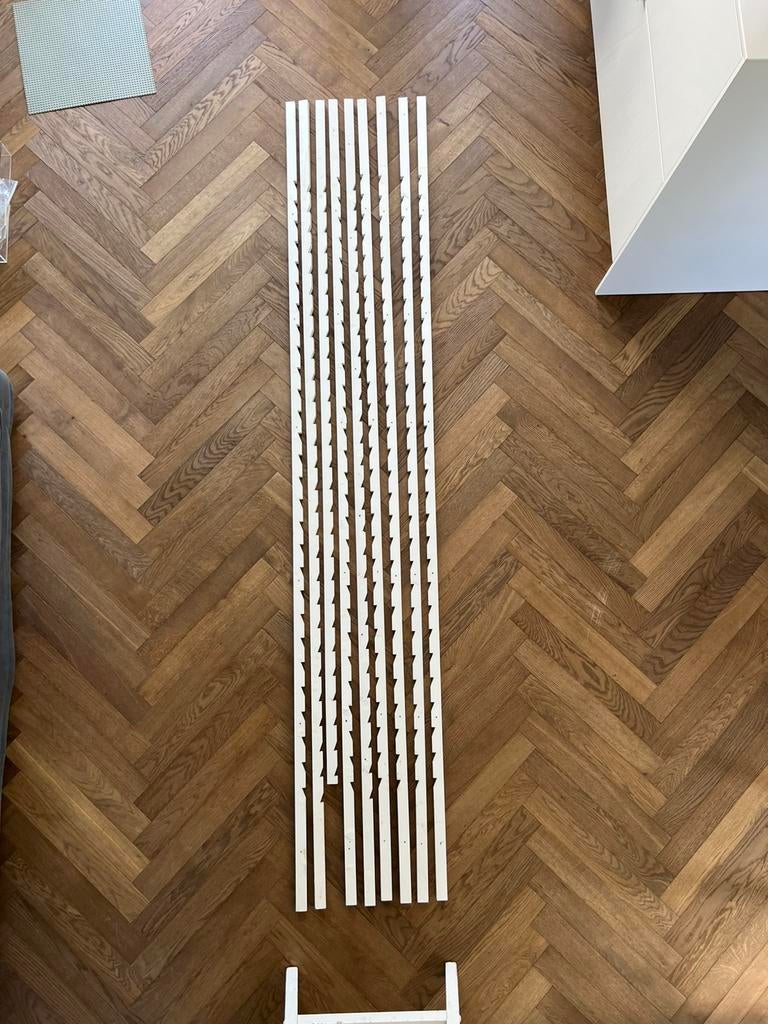 13 keep-latten / keeplatten / getande draaglatten, Ophalen, Gebruikt, Minder dan 25 mm, Plank