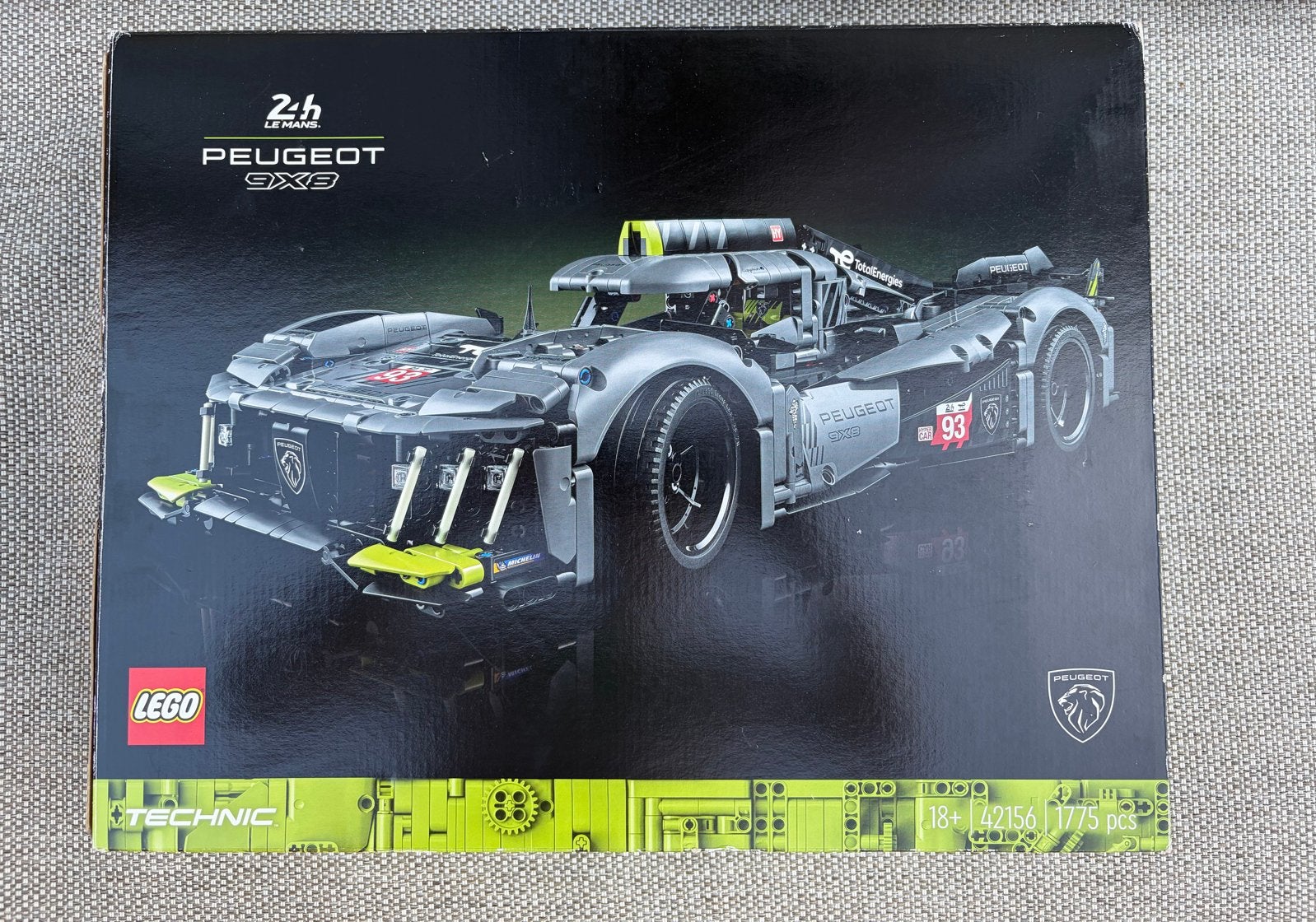 LEGO Technic Peugeot 9X8 24H Le Mans Hybrid Hypercar, Lego, Denemarken, Ophalen of Verzenden, Zo goed als nieuw