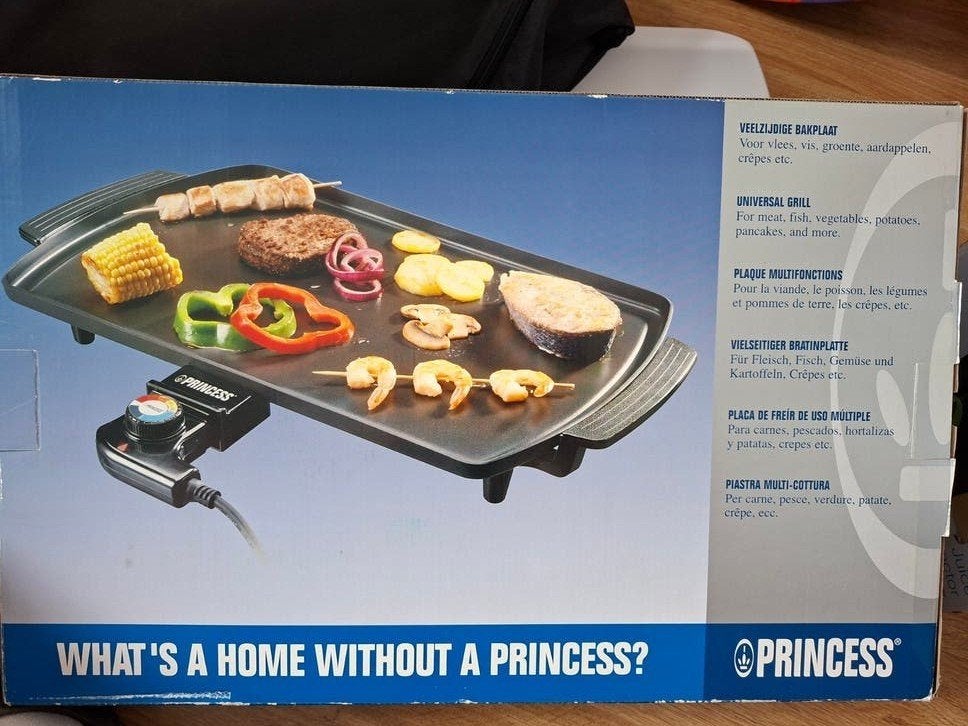 Princess Classic Table Chef Master Grillplaat nieuw in doos, Ophalen, Vaatwasmachinebestendig, Nieuw, Tafelgrill
