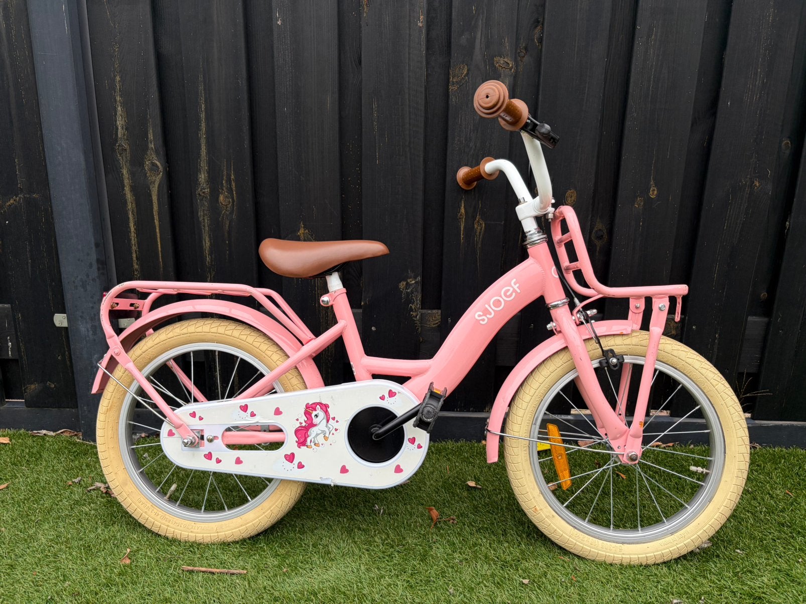 Sjoef meisjes fiets 16 inch, Ophalen, Gebruikt, 16 tot 20 inch