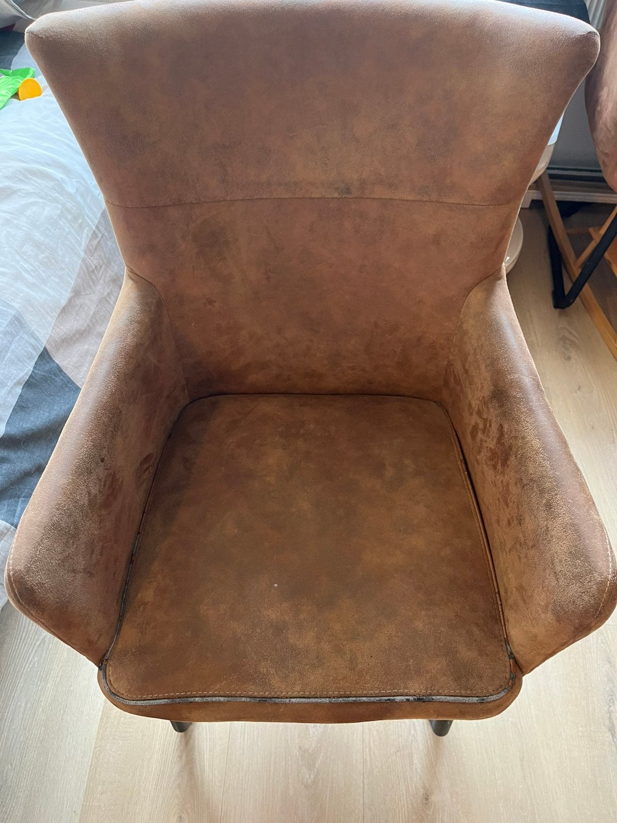 Eetkamer stoelen 4x, Ophalen, Gebruikt, Bruin, Vier