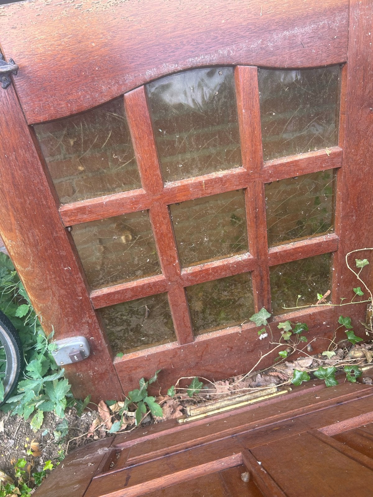 Massief hardhouten boerendeur  Duodeur., Doe-het-zelf en Verbouw, Ophalen, Gebruikt, 80 tot 100 cm, Buitendeur