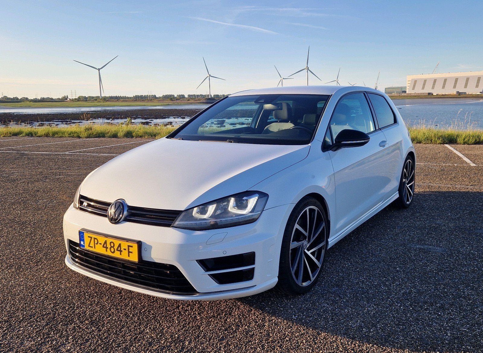 Volkswagen Golf 2.0 TSI R 221KW 3D 4MOTION DSG 2014 Wit, Auto's, Automaat, Stof, 4 cilinders, 1984 cc